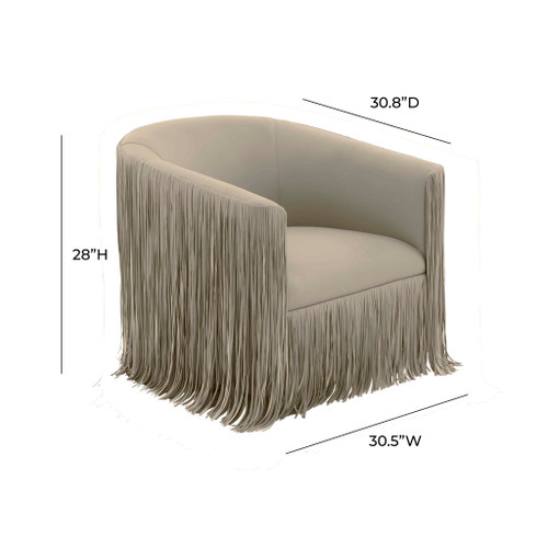 Shag Me - Vegan Leather Swivel Chair