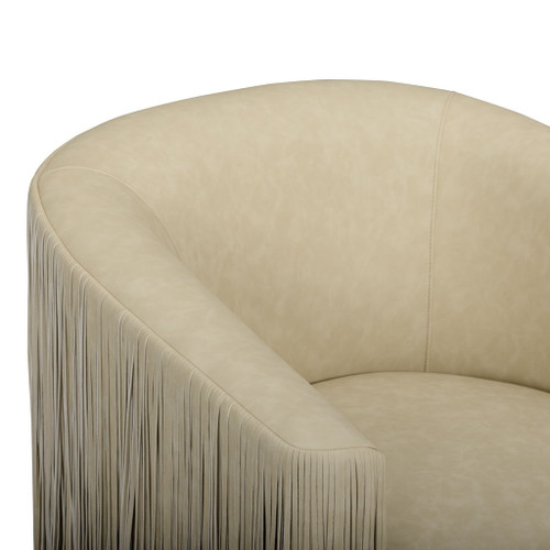 Shag Me - Vegan Leather Swivel Chair