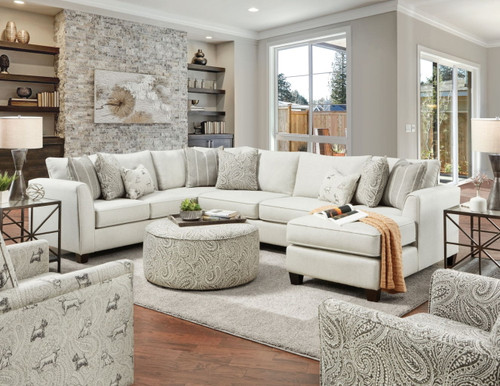 Pocklington - Sectional - Ivory