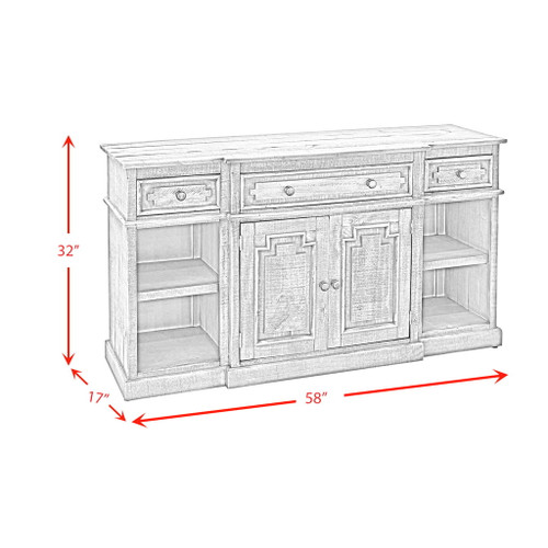 Torino - TV Console Rodano - Gray