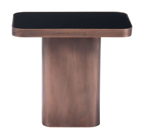 Marcos - Side Table - Black / Antique Bronze