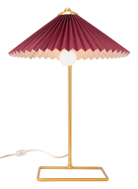 Charo - Table Lamp - Red / Gold