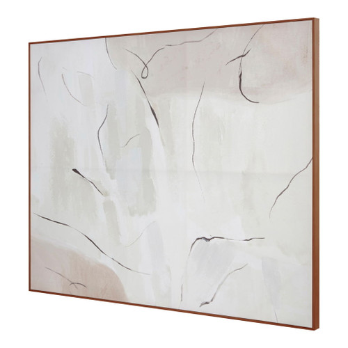 Impression - Framed Painting Terra Palette - White