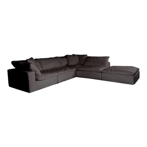 Clay - Livesmart Fabric Dream Modular Sectional - Light Gray