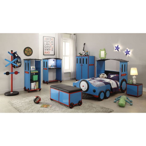 Tobi - Twin Bed - Blue, Red & Black Tobi - Twin Bed - Blue, Red & Black