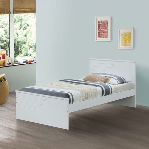 Ragna - Twin Bed - White Ragna - Twin Bed - White
