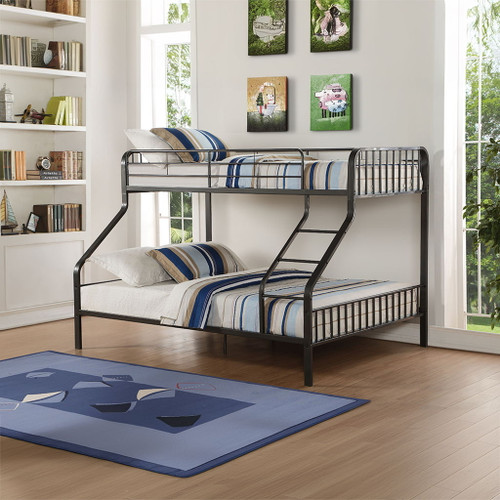Caius - Twin Long/Queen Bunk Bed - Gunmetal
