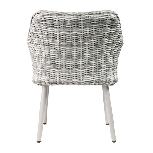 Tashay - 3 Piece Patio Bistro Set - Green Fabric & Beige Wicker