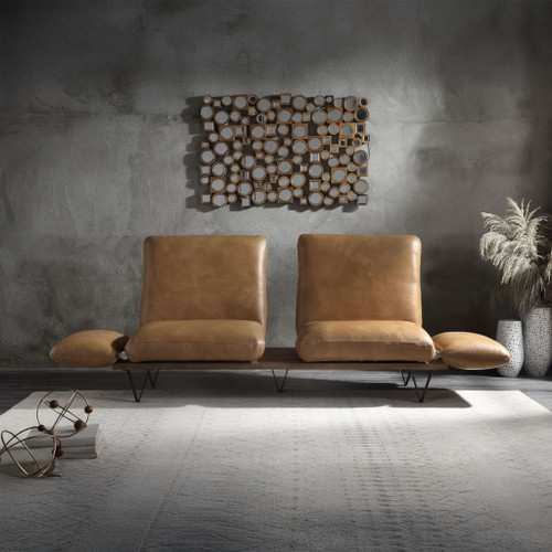 Narech - Sofa With Swivel - Nutmeg Top Grain Leather Narech - Sofa With Swivel - Nutmeg Top Grain Leather