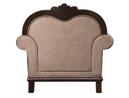 Chateau De Ville - Chair - Fabric & Espresso Finish