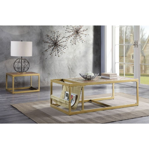 Genevieve - Coffee Table - Retro Brown Top Grain Leather Genevieve - Coffee Table - Retro Brown Top Grain Leather