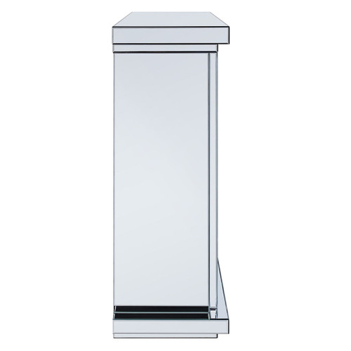 Noralie - LED Electric Fireplace - Mirrored & Faux Diamonds