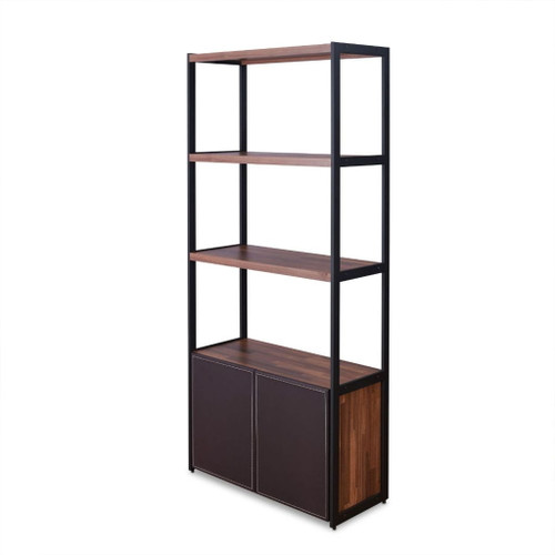 Sara - Bookshelf - Walnut & Sandy Black