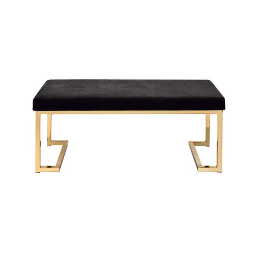 Boice - Bench - Black Fabric & Champagne Boice - Bench - Black Fabric & Champagne
