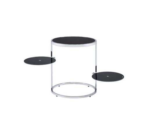 Lynch - Accent Table - Black & Chrome