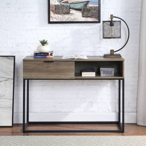 Galeno - Writing Desk - Rustic Oak & Black Galeno - Writing Desk - Rustic Oak & Black