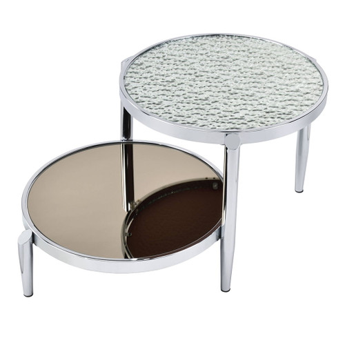Abbe - Coffee Table - Glass & Chrome
