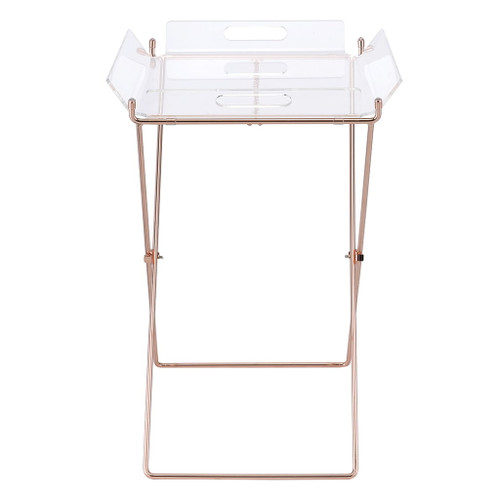 Cercie - Tray Table - Clear Acrylic & Copper