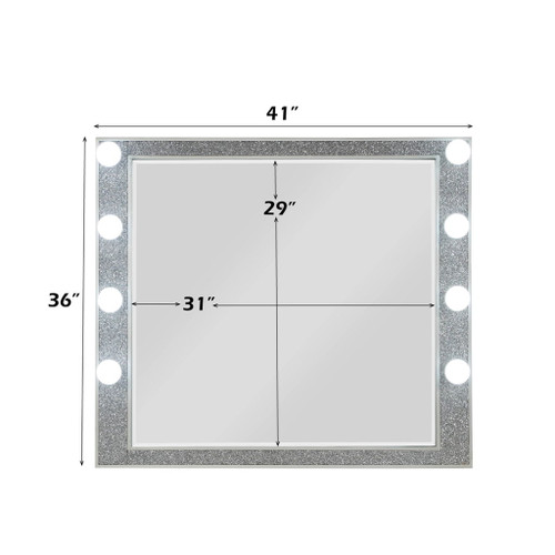 Sliverfluff - Mirror With Light - Mirrored & Champagne