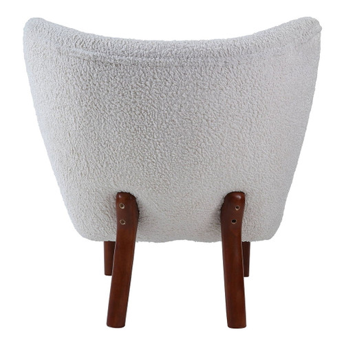 Zusud - Accent Chair - White Teddy Sherpa