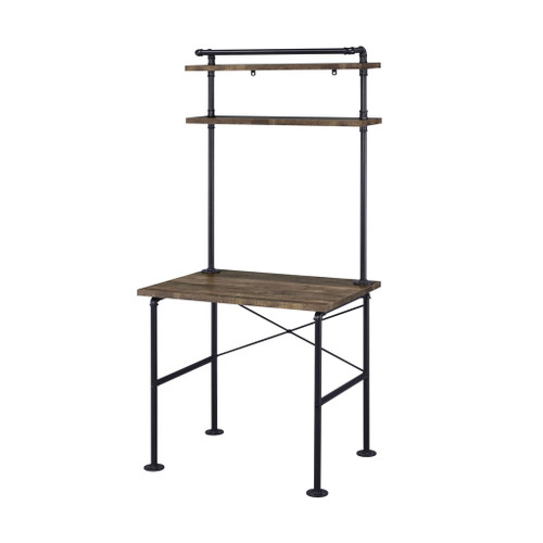 Ensata - Writing Desk - Rustic Oak & Black Ensata - Writing Desk - Rustic Oak & Black