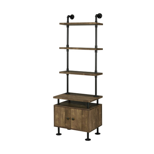 Ensata II - TV Stand Side Pier - Rustic Oak & Black Ensata II - TV Stand Side Pier - Rustic Oak & Black