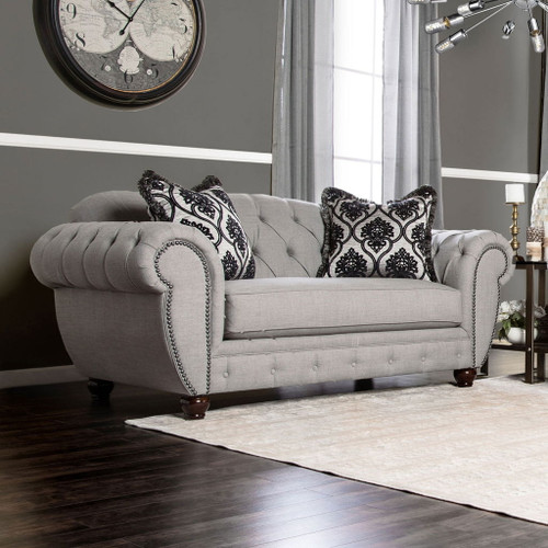 Viviana - Loveseat - Gray / Black