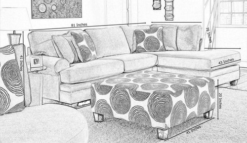 Jamba Sectional Left Facing Sofa