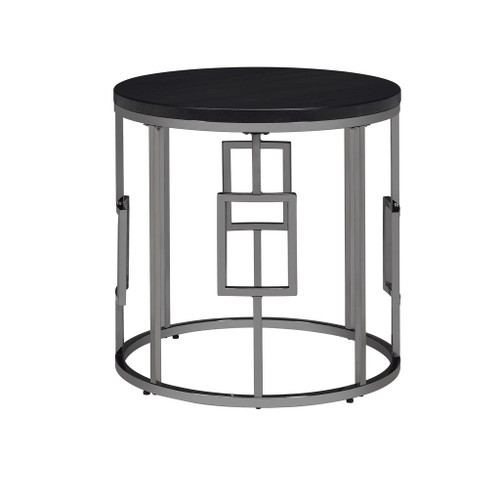 Ester - Round End Table - Chrome