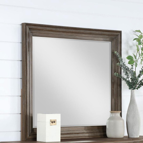 Emmett - Rectangular Dresser Mirror - Walnut