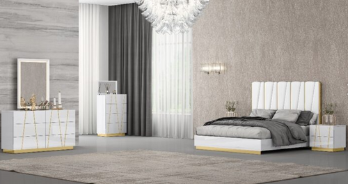 Olimpia Bedroom Set - Bed & Dresser & Mirror & Night Stand SET-OLI