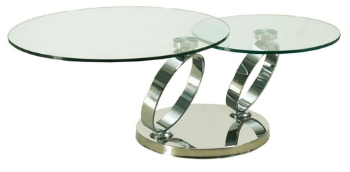Ivy Coffee Table Set In Silver, SET -511