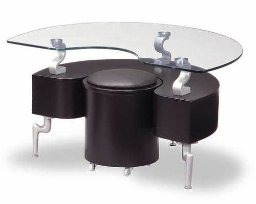 Harry Coffee Table Set In Black  SET -288-Black