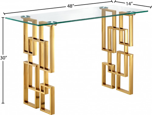 Valerie Console Table in Gold, 755