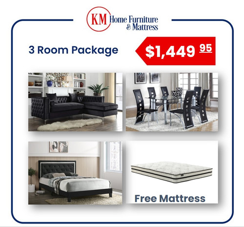 JOSE 3 ROOM PACKAGE WITH FREE MATTRESS