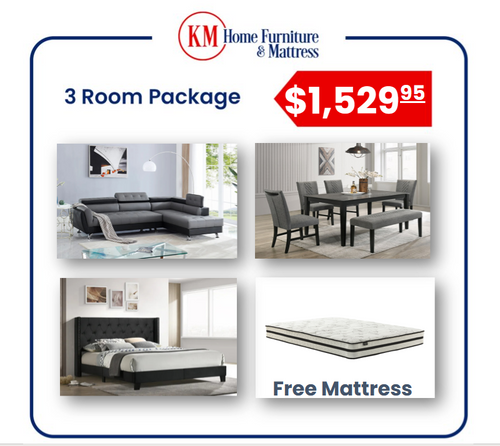 JASMINE 3 ROOM PACKAGE WITH FREE MATTRESS