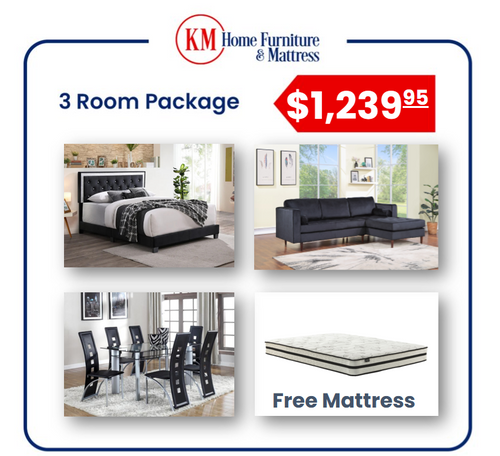ARTEMIS 3 ROOM PACKAGE WITH FREE MATTRESS