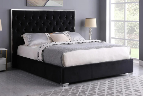 ROSE BLACK BED FRAME AND MATTRESS SET BM-PK-ROSE-BLK by Kassa Mall