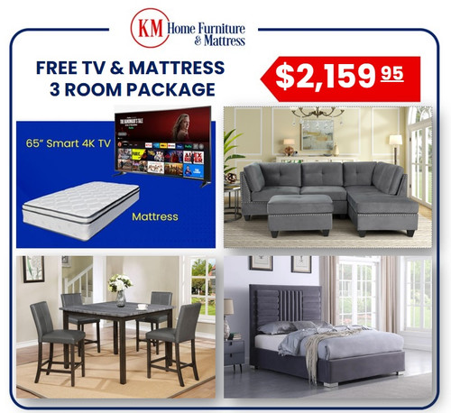 Luz 3 Room Packages with Free TV and Mattress