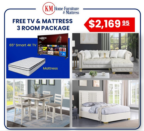 Bonita 3 Room Packages with Free TV and Mattress