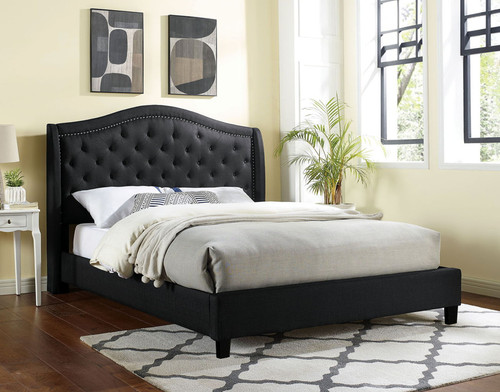 CARLY BLACK BED AND MATTRESS COMBO