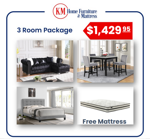 COLEEN 3 ROOM PACKAGE WITH FREE MATTRESS