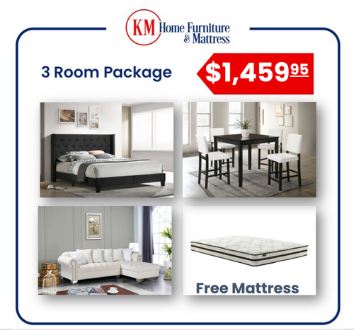 CANDY 3 ROOM PACKAGE WITH FREE MATTRESS