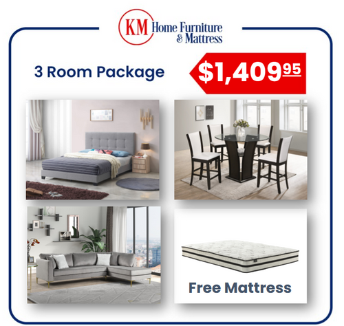 DEMI 3 ROOM PACKAGE WITH FREE MATTRESS