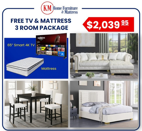 Maya 3 Room Packages with Free TV and Mattress