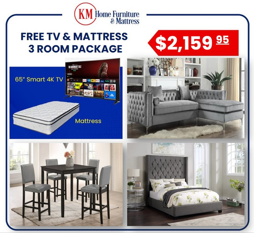 Mariana 3 Room Packages with Free TV and Mattress