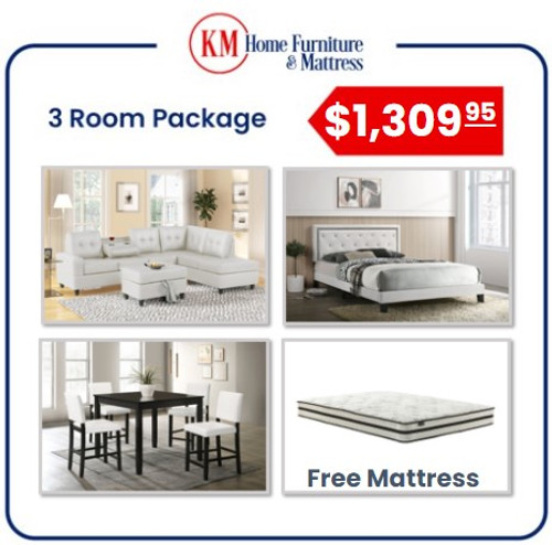 STAVROS 3 ROOM PACKAGE WITH FREE MATTRESS