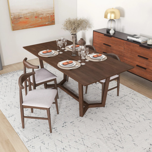 Rolda Dining Set - 4 Winston Beige Fabric Chairs  | KM Home Furniture and Mattress Store | TX | Best Furniture stores in Houston