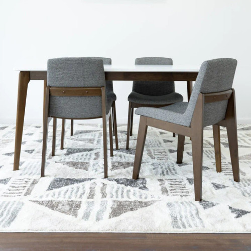 Selena Dining Set -  4 Ohio Dark Grey Dining Chairs | KM Home Furniture and Mattress Store | TX | Best Furniture stores in Houston