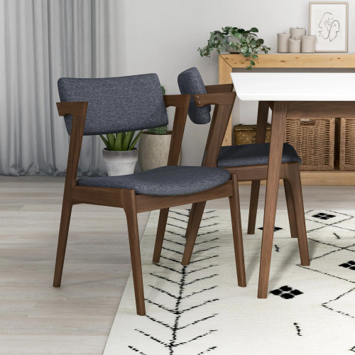 Adira Small White Top Dining Set - 4 Ricco Dark Gray Chairs | KM Home Furniture and Mattress Store | TX | Best Furniture stores in Houston